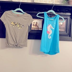 Cat Kack tee/tank top. Size 6.